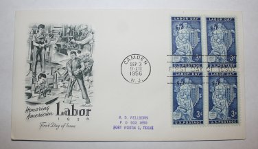 First Day of Issue - American Labor 1956