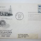 First Day of Issue - Oklahoma Statehood 1957