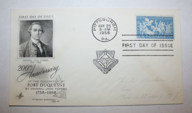 First Day of Issue - Fort Duquesne 1958