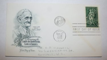 First Day of Issue - Garden and Horticultural Clubs of America 1958