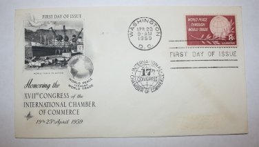 First Day of Issue - Congress of the International Chamber of Commerce 1959