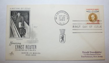 First Day of Issue - Ernest Reuter 1959