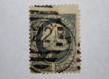 U.S. Cat. # 206 - 1881 1 cent Franklin, re-engraved
