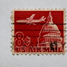 U.S. Cat. # C64 - 1962 8c Plane & Capitol,carmine
