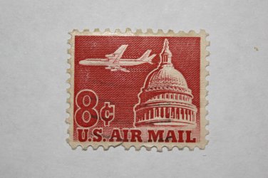 U.S. Cat. # C65 - 1962 8c Plane & Capitol