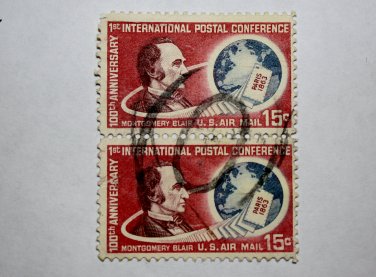 U.S. Cat. # C66 - 1963 15c 1st Internl Post Conf