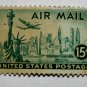2-U.S. Cat. # C35 - 1947 15c New York Skyline