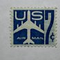 3-U.S. Cat. # C52 - 1958 7c Jet Perf 10H blue