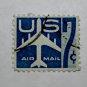 4-U.S. Cat. # C52 - 1958 7c Jet Perf 10H blue