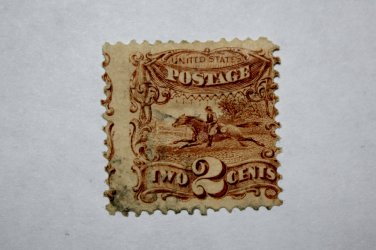 U.S. Cat. # 113 - 1869 2&Acirc;&cent; Pony Express Rider Pictorial