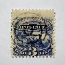 U.S. Cat. # 114 - 1869 3c Locomotive, ultramarine