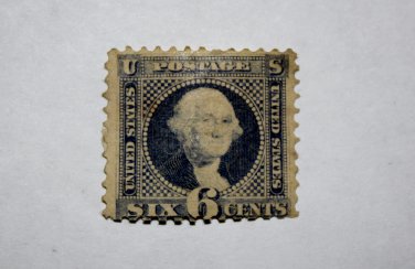 U.S. Cat. # 115 - 1869 6c Washington, ultramarine