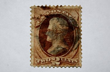 U.S. Cat. # 135 - 1870 2c Jackson, red brown