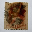 U.S. Cat. # 137 - 1870 6c Lincoln, carmine