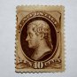U.S. Cat. # 150 - 1870 10c Jefferson, brown