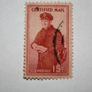 U.S. Cat. # FA1 - 1955 Certified Mail 15c