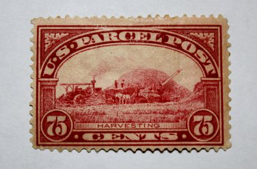 U.S. Cat. # Q11 -1913 75c Harvesting Parcel Post