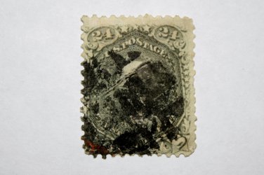 2-U.S. Cat. # 78 1862 24c Washington, lilac