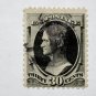 2-U.S. Cat. # 190 - 1879 30c Hamilton, full black