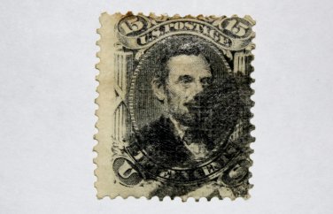 U.S. Cat. # 77- 1866 15c Lincoln, black