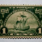 U.S. Cat. # 614 - 1924 1c Ship "Nieu Nederland"