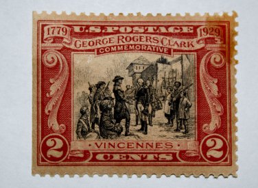 U.S. Cat. # 651 -1929 2c George Rogers Clark