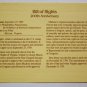 First Day of Issue - 1989 Bill of Rights Anniversary Commerative