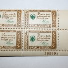 U.S. #1140 - Plate Block - 1960 4c American Credo - B. Franklin