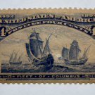 U.S. Cat. # 233 -1893 4c Fleet of Columbus