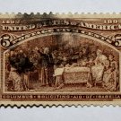 U.S. Cat. # 234 -1893 5c Columbus Soliciting Aid