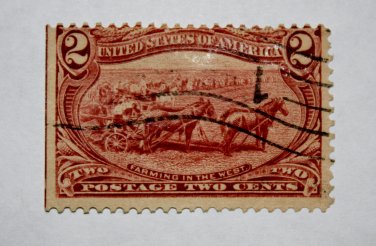 U.S. Cat. # 286 - 1898 2c Farming in the West