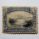 2-U.S. Cat. # 297 - 1901 5c Bridge Niagara Falls