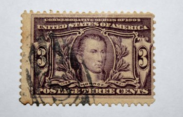 3- U.S. # 325 - 1904 3&Acirc;&cent; Monroe Louisiana Purchase Commemorative