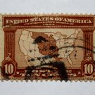 2-U.S. # 327 - 1904 10c Map of Louisiana Purchase