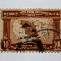 2-U.S. # 327 - 1904 10c Map of Louisiana Purchase