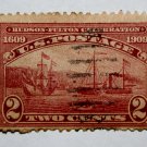 U.S. # 372 - 1909 2c Half Moon and Clermont