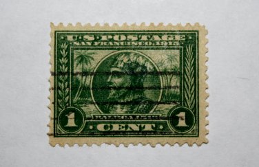 U.S. # 397 - 1913 1c Balboa perf 12 green