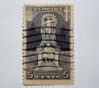U.S. Cat. # 628 - 1926 5c Ericsson Memorial