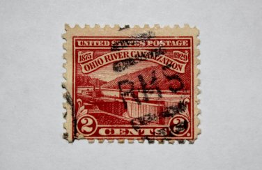 U.S. Cat. # 681 - 1929 2c Ohio River Canalization