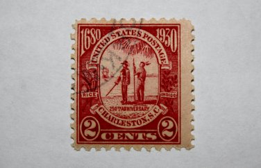 U.S. Cat. # 683 - 1930 2c Carolina-Charleston Issue