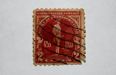U.S. Cat. # 688 - 1930 2c Battle of Braddock's Field