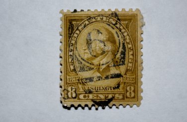 U.S. Cat. # 713 - 1932 8c Washington by C.B.F. Saint Memin