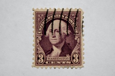 U.S. Cat. # 720 - 1932 Washington 3c deep violet