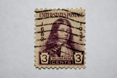U.S. Cat. # 724 - 1932 3c William Penn