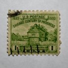 U.S. Cat. # 728 - 1933 1c Restoration of Fort Dearborn
