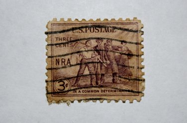 U.S. Cat. # 732 - 1933 3c National Recovery Act