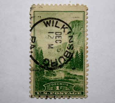U.S. Cat. # 740 - 1934 1c Yosemite, California