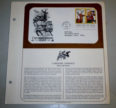 1988 First Day of Issue - Folk Art Series