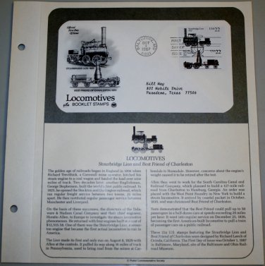 1987 First Day of Issue - Locomotives (3)