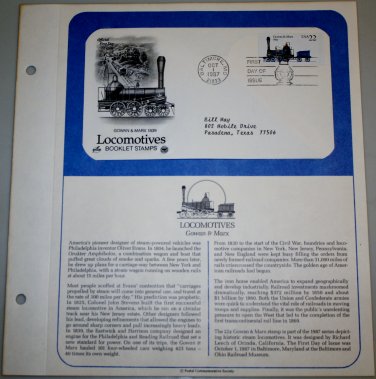 1987 First Day of Issue - Locomotives
